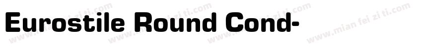Eurostile Round Cond字体转换